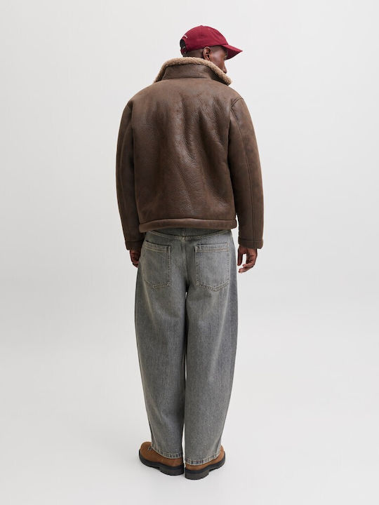 Jack & Jones Мъжко Яке Бомбър Кафяво