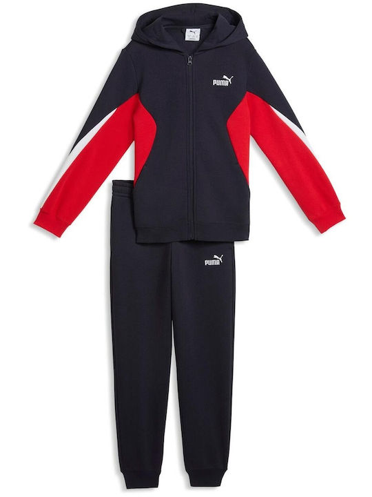 Set Trening Pentru Copii Cu Jachetă Negru