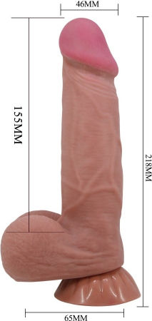 Baile Dildo Realistic Dildo Cu Ventuză Flesh