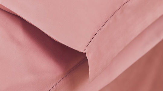 Valeria Home Duvet Cover Set 200x220cm Double With 2 Pillowcases & 1 Bed Sheet Pink