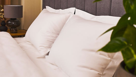 Valeria Home Set Huse Pentru Pilote 200x220cm Dublu Cu 2 Fețe De Pernă & 1 Cearșaf Alb
