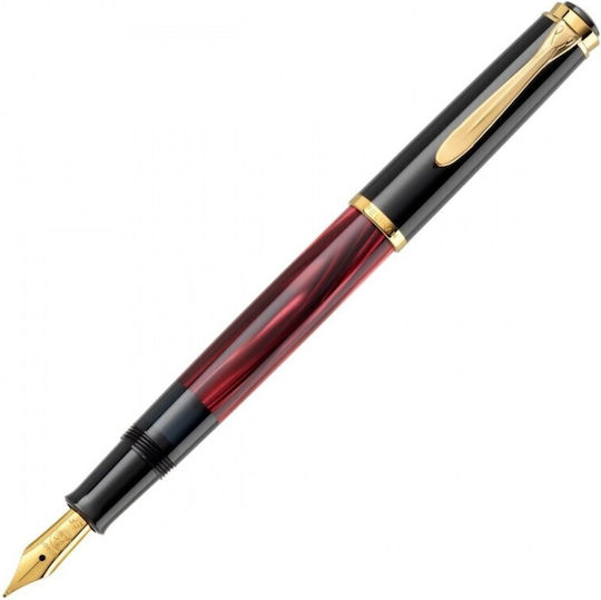 Pelikan Classic M200 Πένα Γραφής Fine Κόκκινη από Ατσάλι