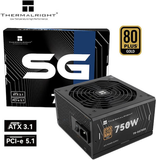 Thermalright SG-750S 750W Negru Sursă de Alimentare Full Wired 80 Plus Gold