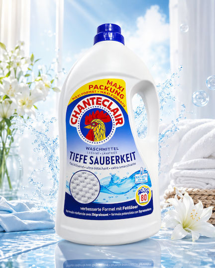 Chante Clair Detergent Lichid Profesional Concentrat pentru Haine Albe 3.6lt (80 Doze)