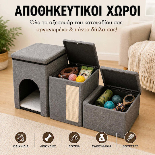 Lelo Pet SmartStep Scratch – Premium 4 σε 1 Αδιάβροχο Σκαλάκια Αυτοκινήτου για Σκύλο Γκρι