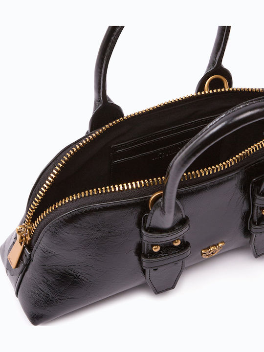 Leather Women's Handbag Crossbody Shoulder Black