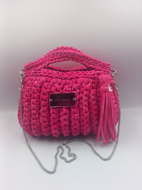 Knitted Women's Shoulder Crossbody Handbag Purple