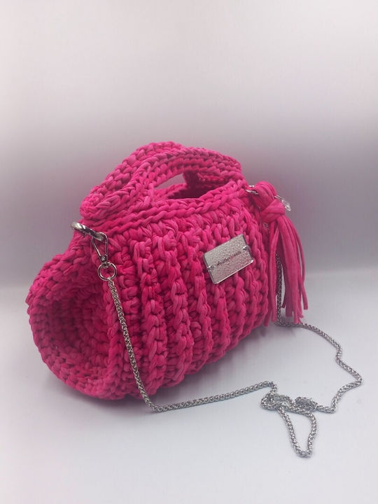 Knitted Women's Shoulder Crossbody Handbag Purple