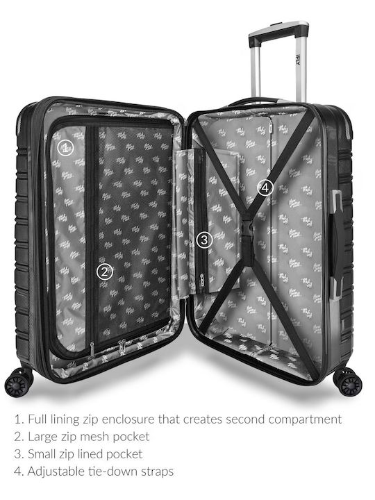 iFly Mittlerer Reisekoffer Schwarz Höhe 65cm