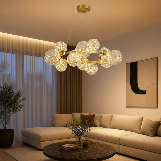 Adjustable Gold LED Ceiling Light with Warm White Light PA-139-GOLD