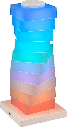 Grundig Διακοσμητικό Φωτιστικό LED RGB 11.5x11.5x26εκ.