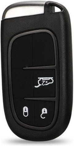 Husă Pentru Chei Auto Compatibilă Cu Jeep Cherokee Wrangler Dodge Ram Durango Chrysler – Lamă Necutită