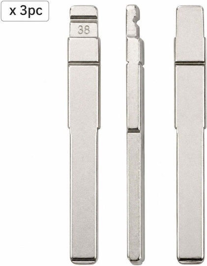 Set 3 Car Key Blades 38# Hu101 Ford