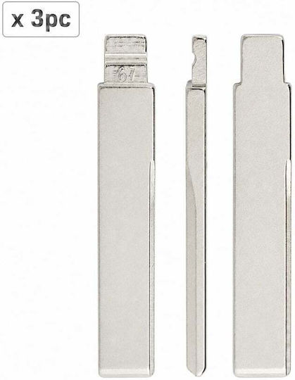 Set 3 Lamă Cheie Auto 67# Hu92 Bmw Mini Land Rover