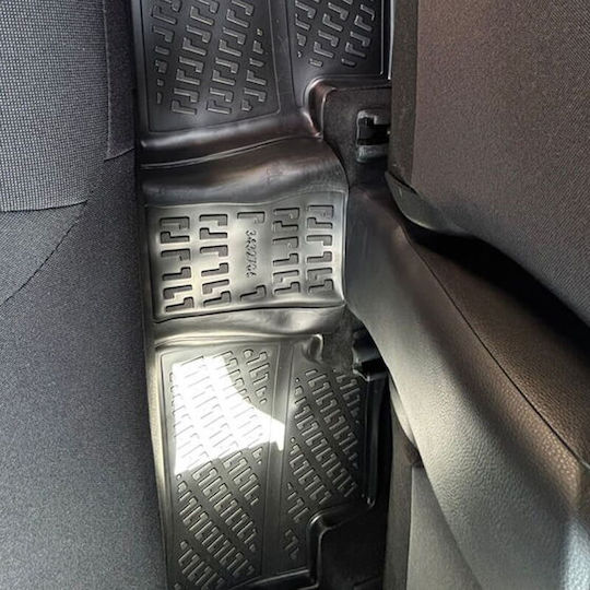 Car Mats Raised Sides 3D Rubber TPE Toyota C-HR AX20 1.8 Hybrid Not PHEV 2023 Rizline 4 Pieces Black