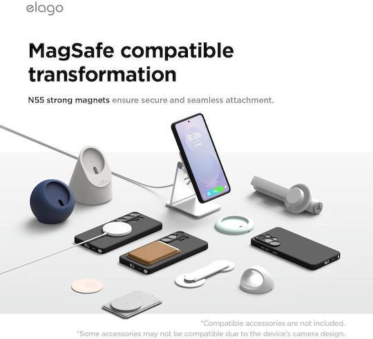 Θήκη Samsung Galaxy S26 Ultra Elago Magnetic Silicone Case Premium Σιλικόνης Magsafe Black Egs26mssc69-bk