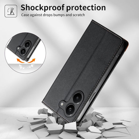 Xiaomi Poco X8 Pro 5g Case Dierfeng Leather Wallet Black