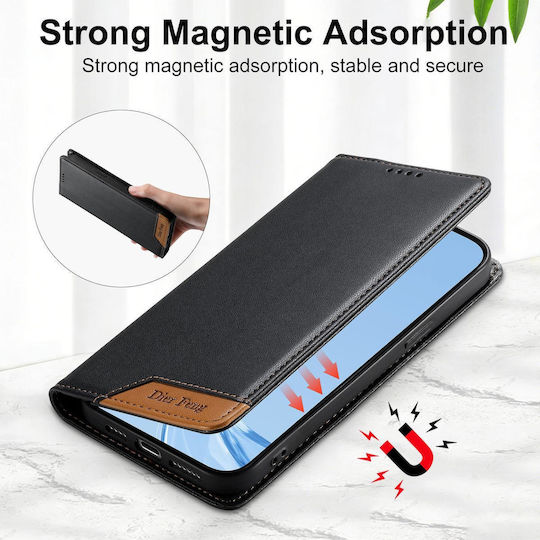 Xiaomi Poco X8 Pro 5g Case Dierfeng Leather Wallet Black