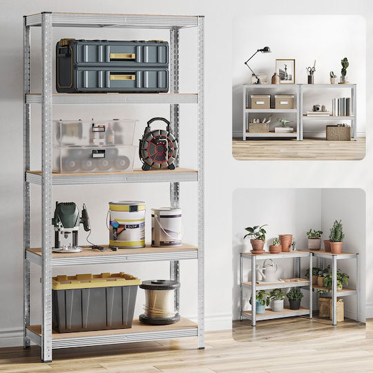 Songmics Ραφιέρα Dexion 90x40x180εκ. με 5 Ράφια Συνολικής Αντοχής 875kg