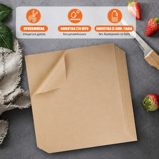 Non-stick Baking Paper Cut into Sheets 40m x 40cm 50 Pieces
