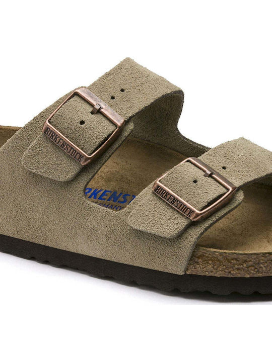 Кожени мъжки сандали Taupe Тясна кройка