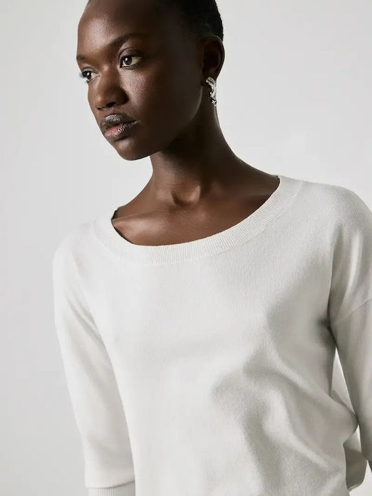Women's Sweater with 3/4 Sleeve Black