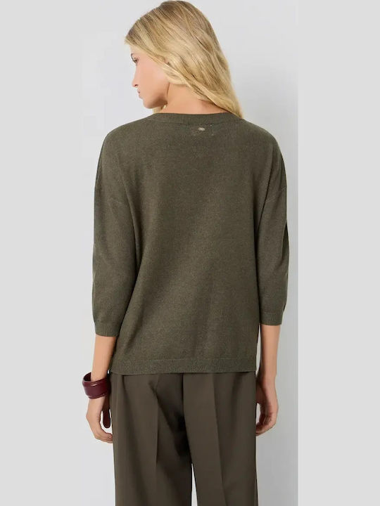 Women's Sweater with 3/4 Sleeve Blue Heaven