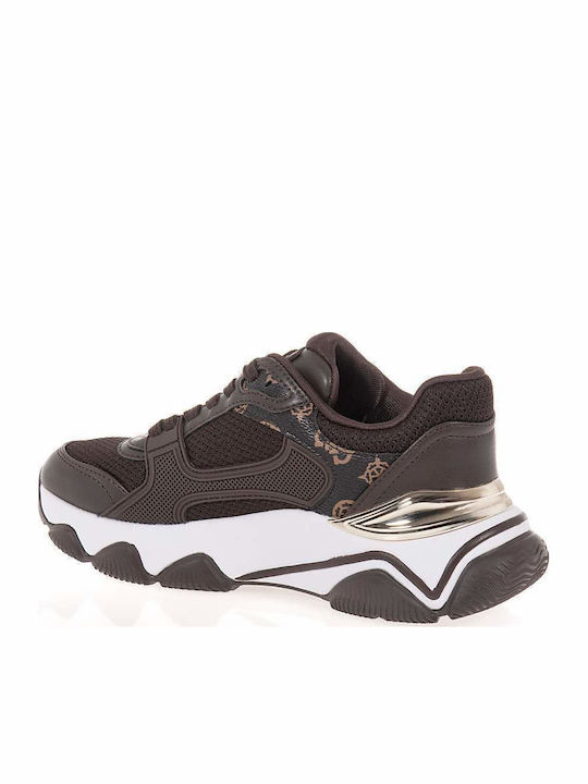 Guess Damen Chunky Sneakers Braun