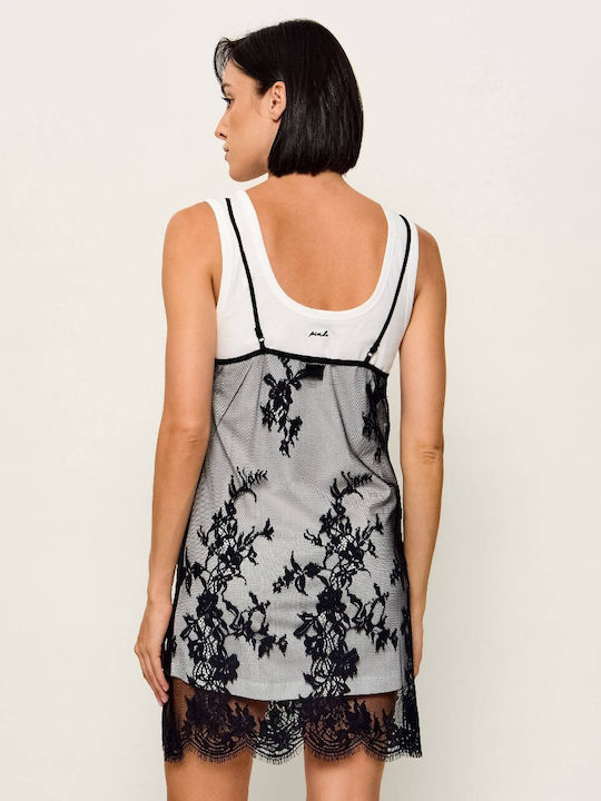 Summer Mini Evening Slip Dress Black