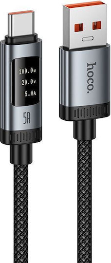 Hoco U148 USB 2.0 Kabel USB-C männlich - USB-C 240W PD Schwarzes 1.2m