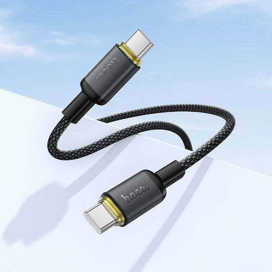 Hoco USB Typ-C Kabel Männlich - USB-C 60W Schwarz 1m