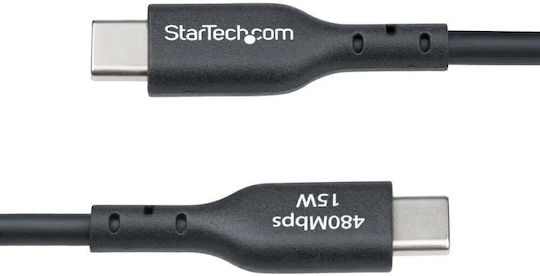 StarTech USB Typ-C Kabel USB 2.0 männlich - USB-A Schwarz 0,3m USB2AC30CMBK