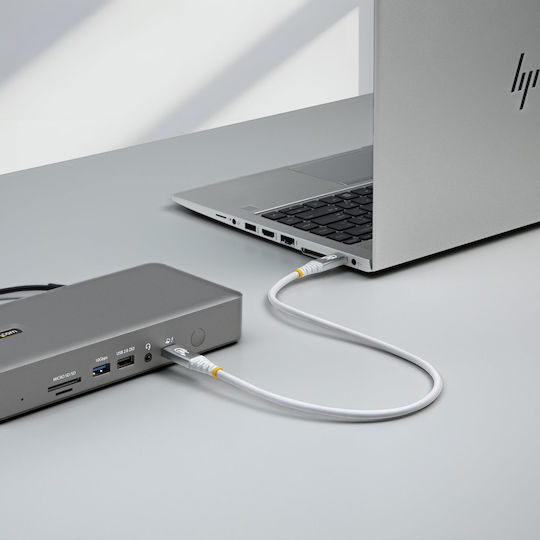 StarTech USB 4 Video Kabel USB-C männlich - USB-C 240W PD Weiß 1m CC1M80GUSB4CABLEW