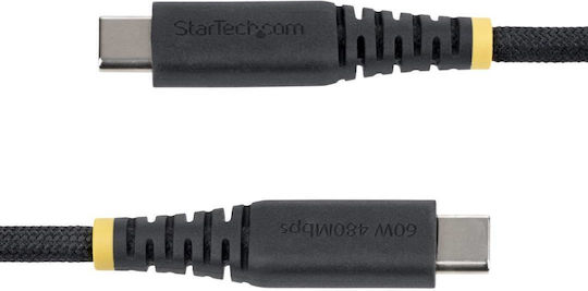 StarTech USB 2.0 Cable USB-C Male - USB-C 60W PD Black 2m