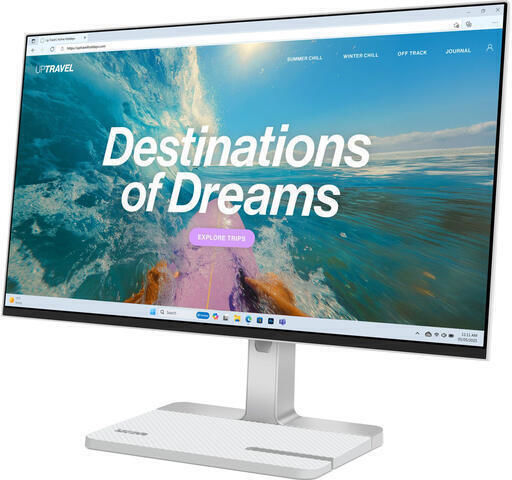 Lenovo L24 IPS Gaming Monitor 23.8" FHD 1920x1080 144Hz With Response Time 4ms GTG White