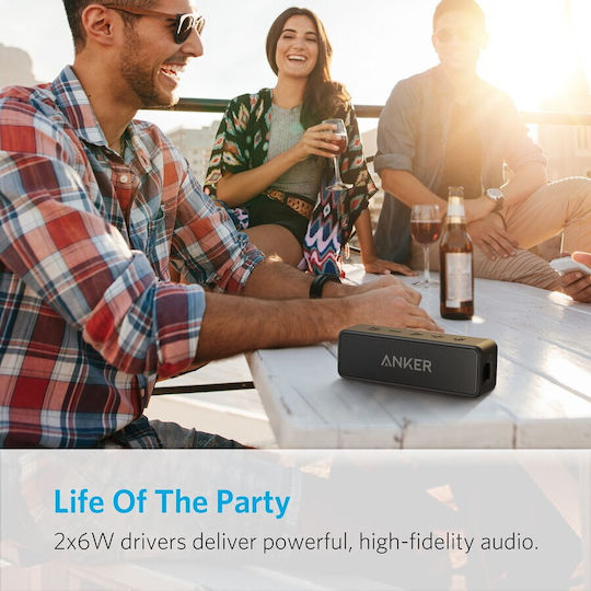 Anker SoundCore 2 Bluetooth Speaker 12W with Battery Life up to 24 Hours Black