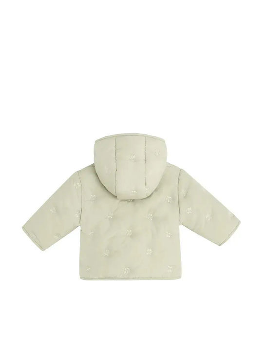 Kids Casual Short Green Jacket