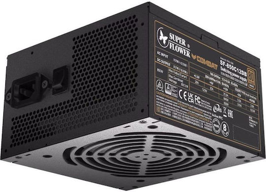 Super Flower Combat DB 850W Negru Sursă de Alimentare Calculator Complet cu fir 80 Plus Bronze