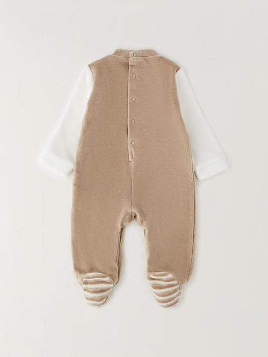 iDO Samt Baby-Strampler Beige iDO Samt Baby-Strampler Beige