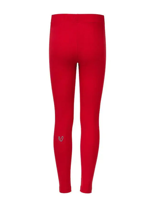 Kids Long Leggings Red