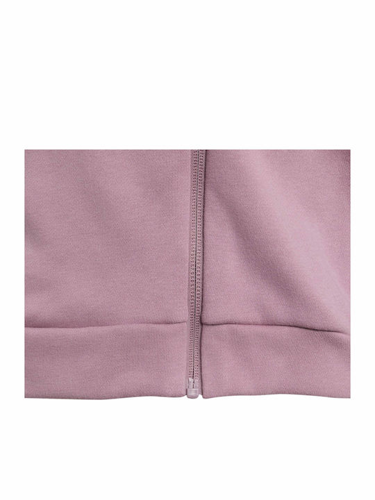 Kinder-Sweatshirt Strickjacke mit Kapuze Rosa