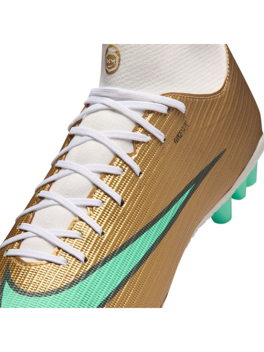 Nike Mercurial Superfly 11 Academy AG Football Shoes with Cleats Gold