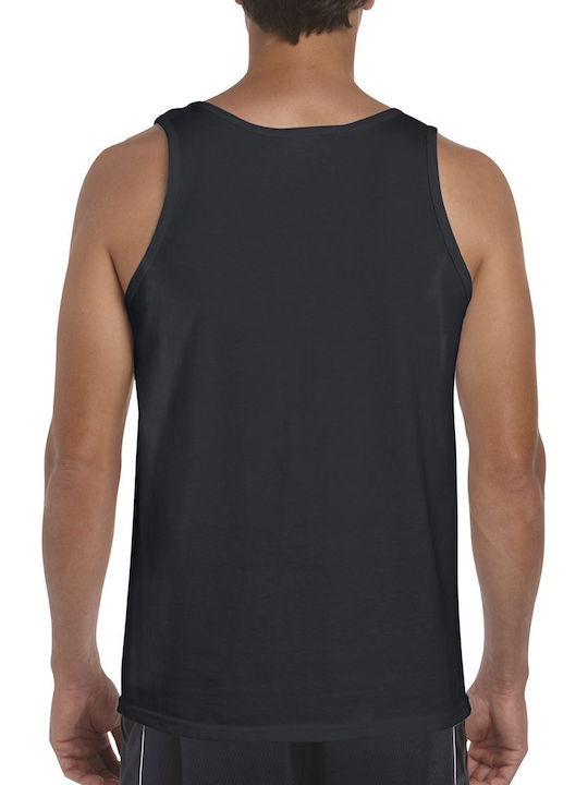 Gildan Softstyle Herren Werbebluse Ärmellose Schwarz