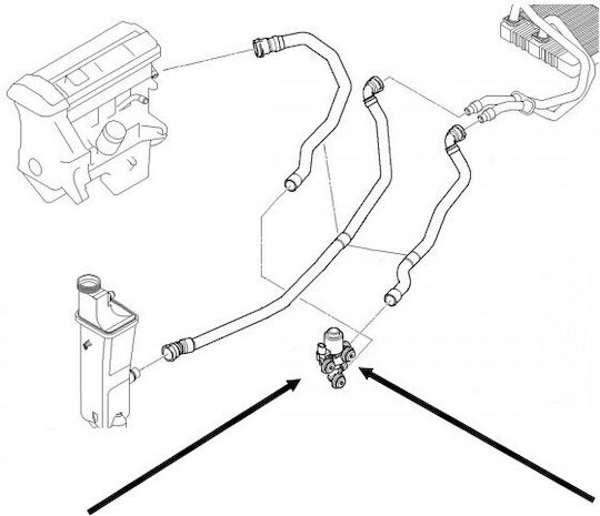 Βαλβίδα Θέρμανσης Bmw 3 E46 5 E39 X3 E83 Z8 E52 Bmw64118369805