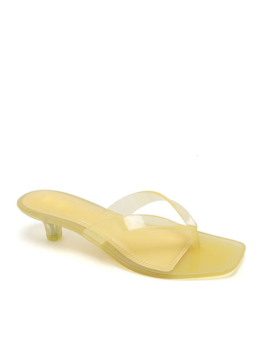 Damen Sandalen Gelbe