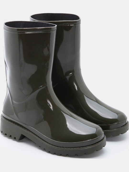 Damen Gummistiefel Khaki