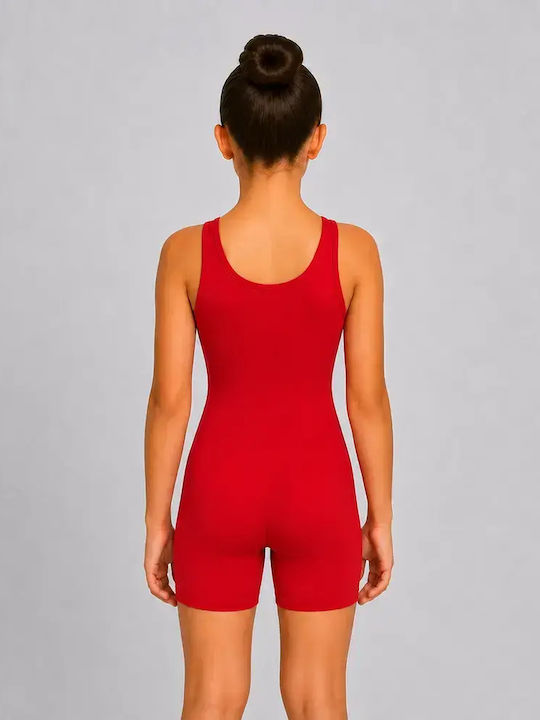 Kids Sports Long Leggings Sporting Red
