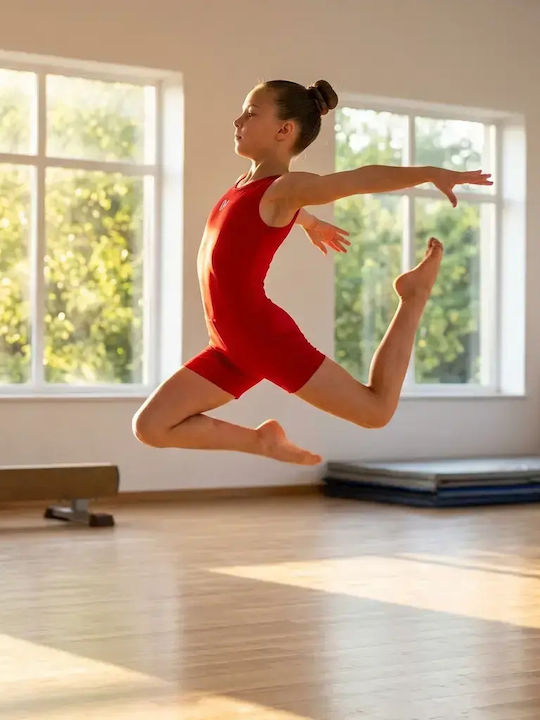 Kids Sports Long Leggings Sporting Red
