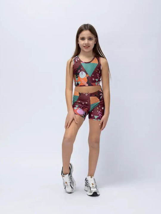 Kids Short Leggings Chocolate