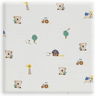 Interbaby Одеяла За Пелени Зелени 80x80см 3 Бройки